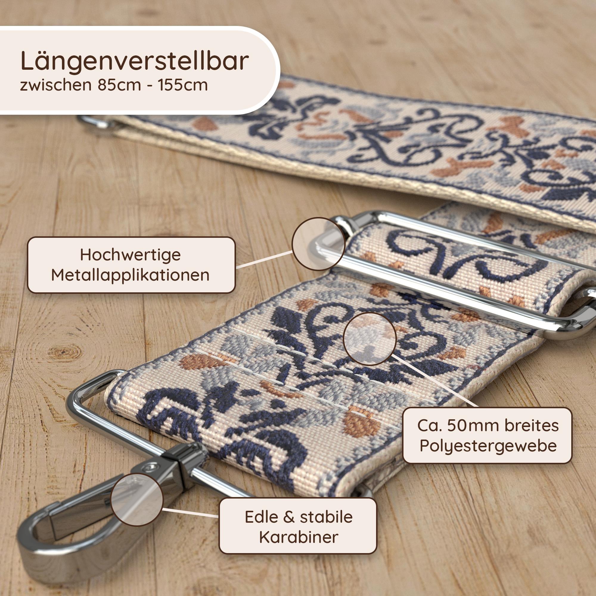 Band Royal Blau | Beige