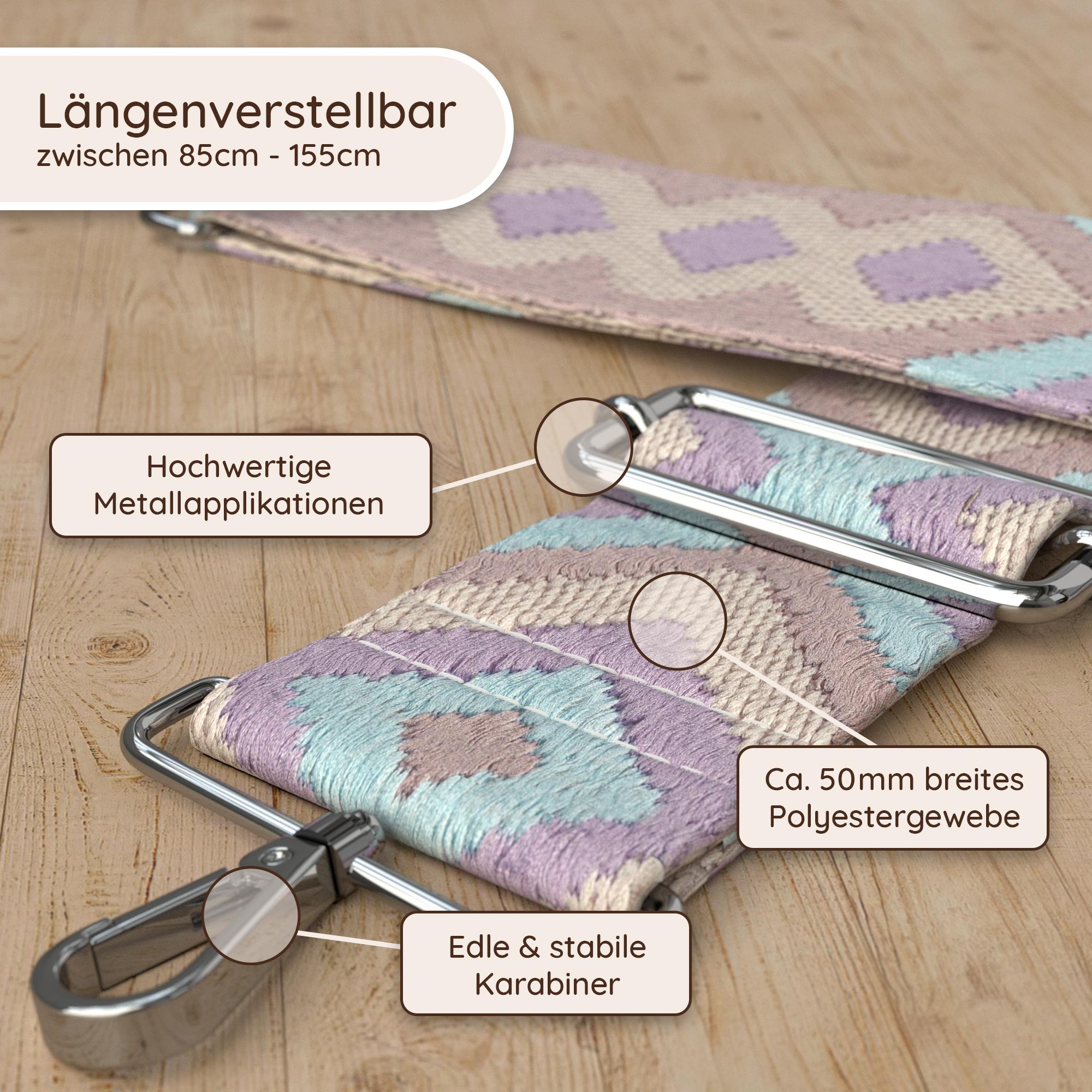 Band Geometrisch Lila | Blau