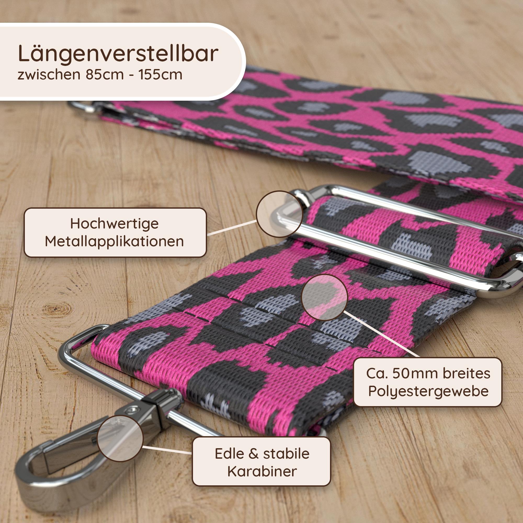 Band Leoparden Pink | Blau