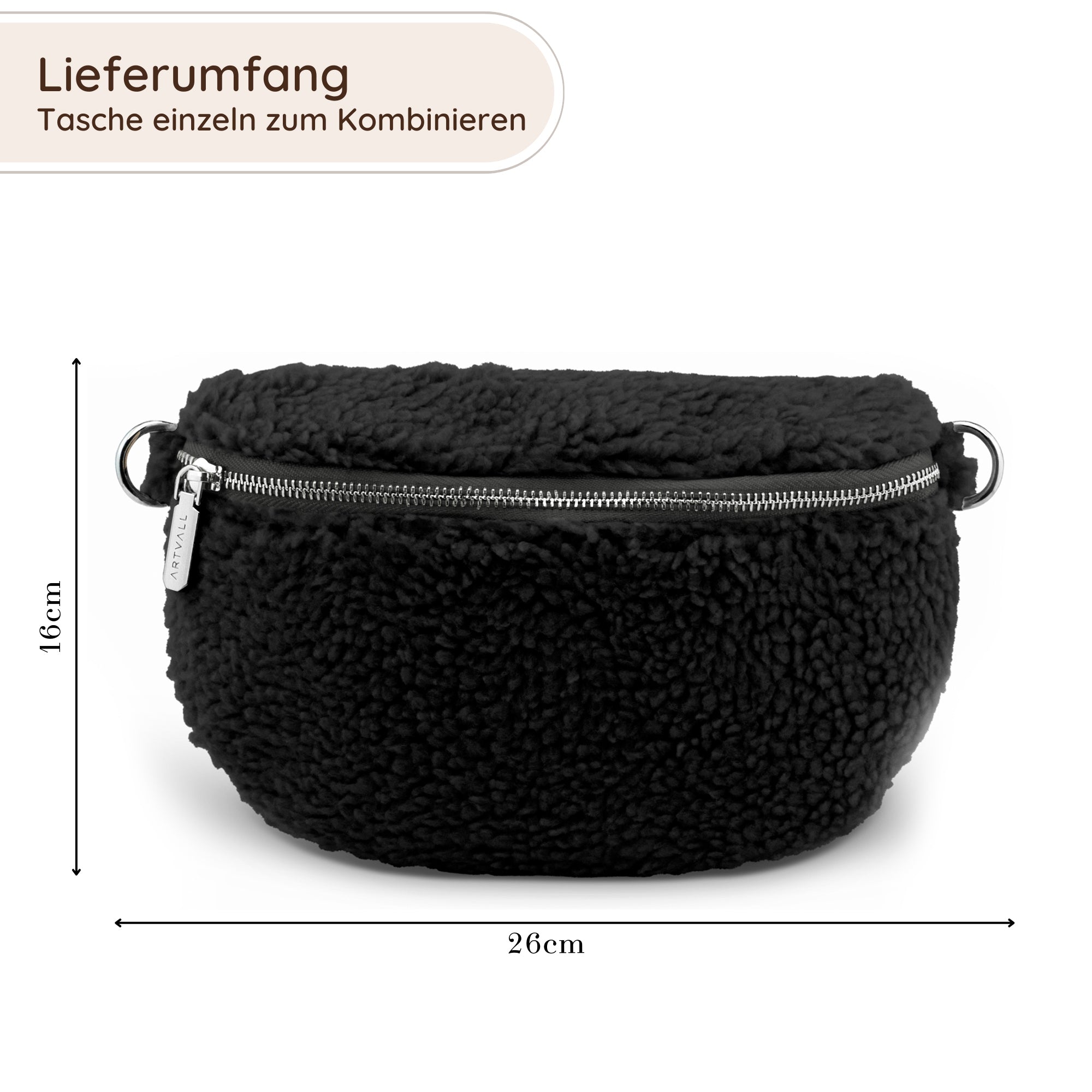 Schwarz Zoé Bag