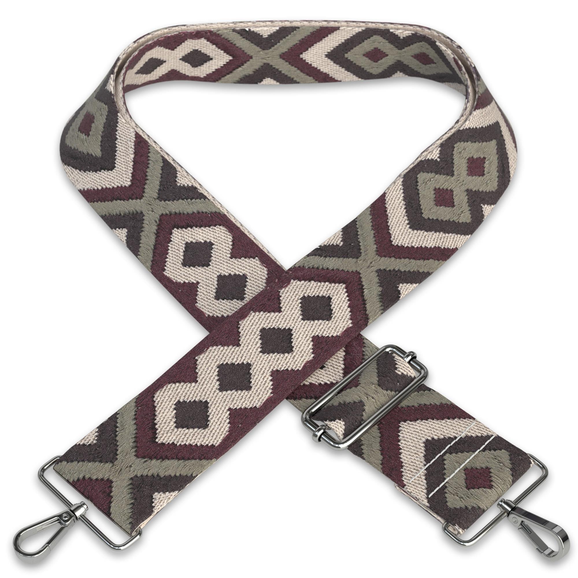 Band Geometrisch Grün | Beige
