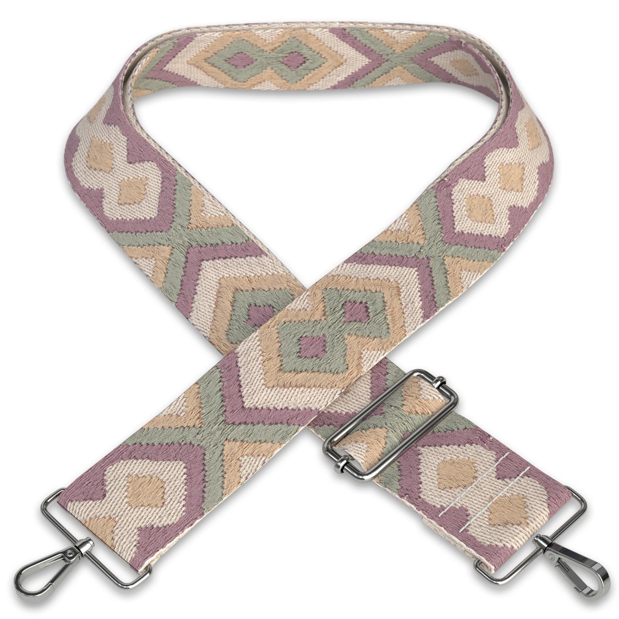 Band Geometrisch Lila | Beige